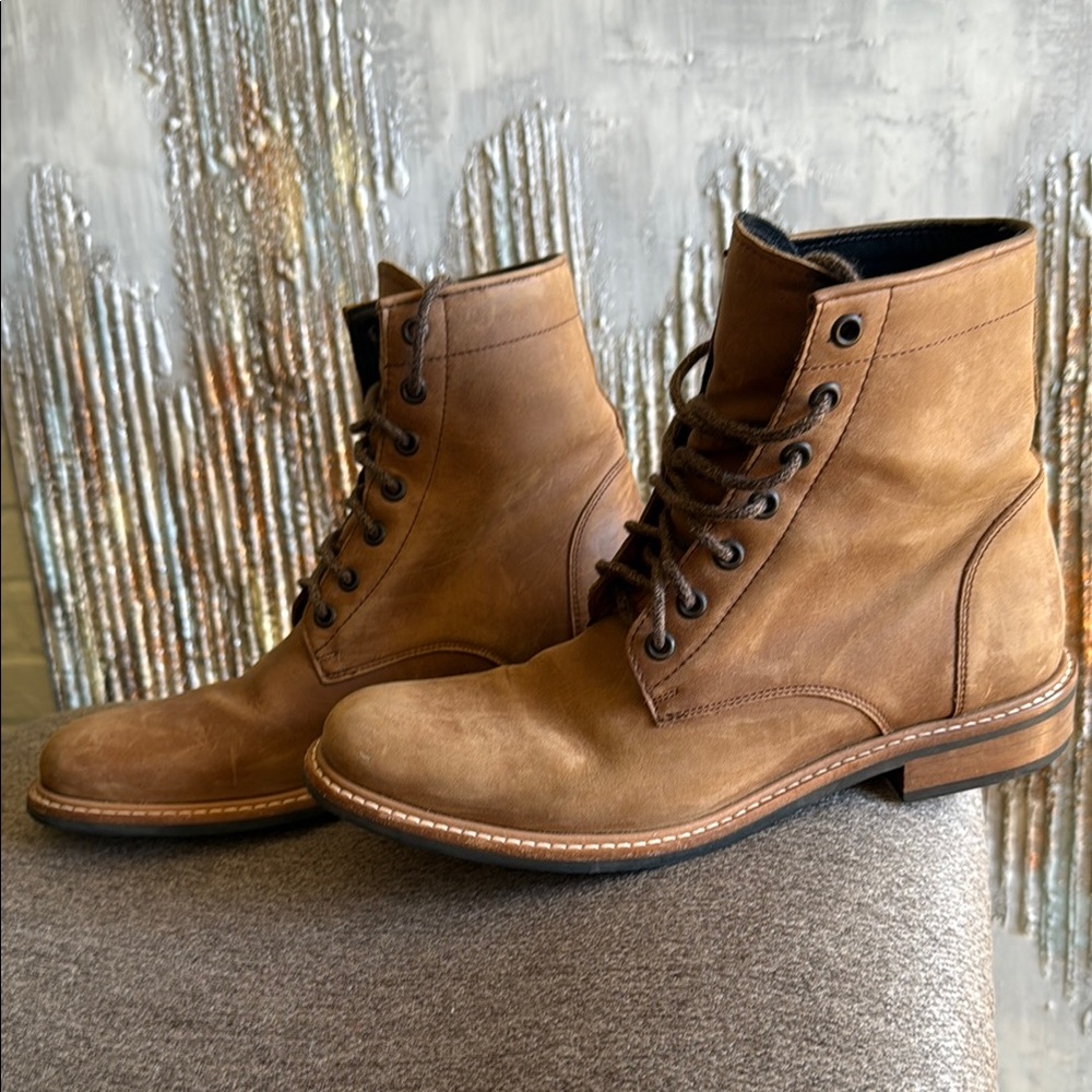 Nisolo Brown Leather Boots size 9 excellent condition!